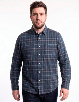 Camisa casual manga larga para hombre