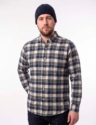 Camisa casual manga larga para hombre