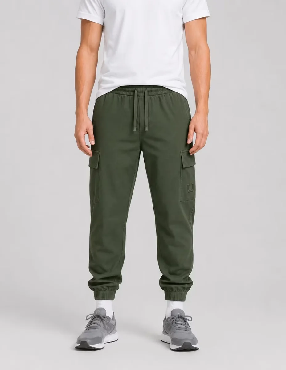 Jogger estampado logo con bolsillos para hombre