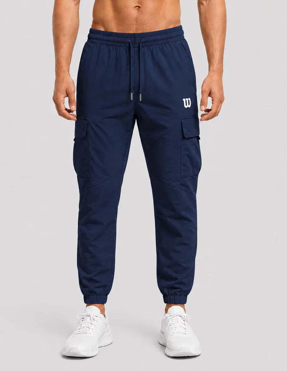 Jogger estampado logo con bolsillos para hombre