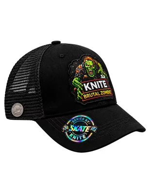 Gorra visera curva snapback para skate zombie para hombre
