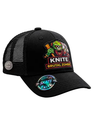Gorra visera curva snapback para skate zombie para hombre