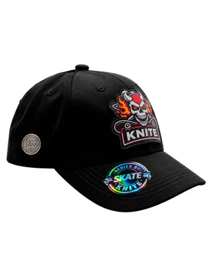 Gorra visera curva snapback para skate calavera para hombre