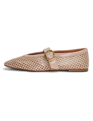 Balerina de piel para mujer