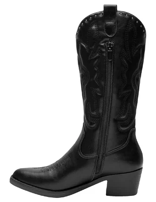 Bota cowboy abajo de la rodilla para mujer