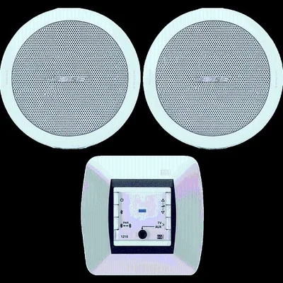 Kit de Audio Residencial | Mando Bluetooth EGI 121010H + Par de Bocinas de Techo BOSE FS2CW | 2+2W RMS | 16Ω