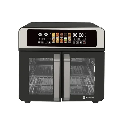 Horno con Freidora de Aire Koblenz HFKM-1600 HFD French Door Elite 1650W Negro-Acero ENDY