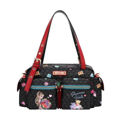 Bolso Negro Glamorous Nikky By Nicole Lee para Mujer