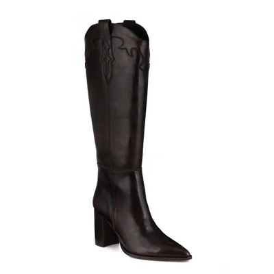 Bota Alta con Grabado Y Apl Gillio 994005Cf