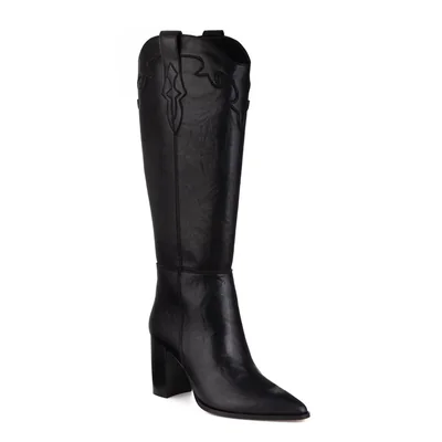 Bota Alta con Grabado Y Apl Gillio 994005Ng