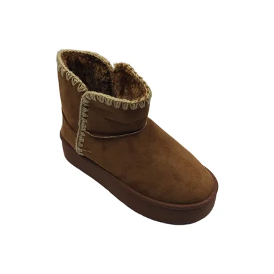 Bota Invernal Tejida Ambishoes 25026 Camel Cf