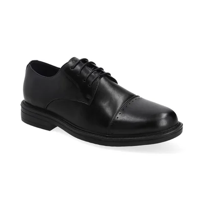 Choclo en Piel para Hombre, Color Negro Capa de Ozono