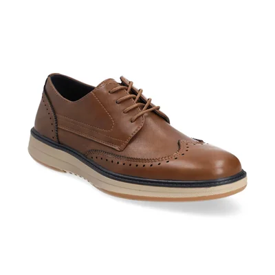 Choclo en Piel Bostoniano para Hombre, Color Café Capa de Oxono