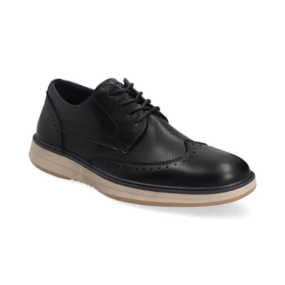 Choclo en Piel Bostoniano para Hombre, Color Negro Capa de Oxono