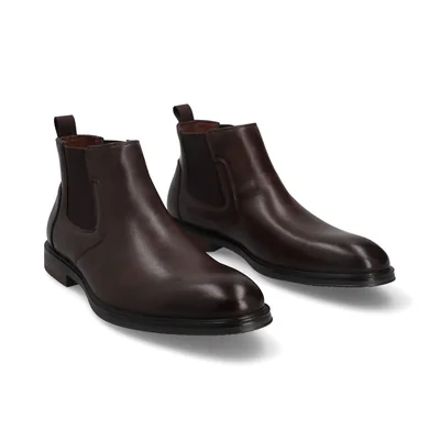 Botin de Vestir para Hombre, Color Café Capa de Ozono