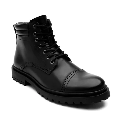 Bota Puntera para Hombre, Color Negro Capa de Ozono