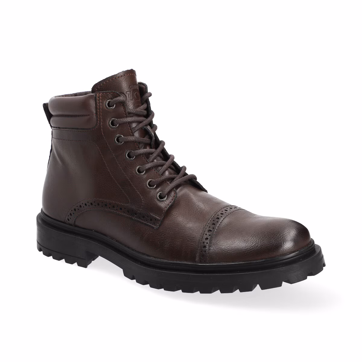 Bota Puntera para Hombre, Color Café Capa de Ozono