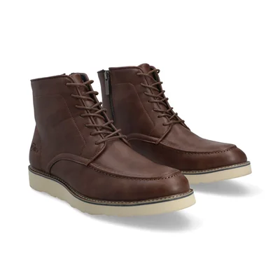 Bota de Vestir para Hombre, Color Café Capa de Ozono