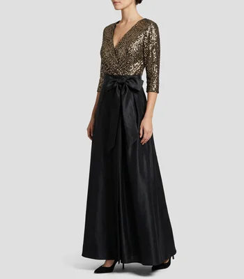 Vestido largo manga 3/4 fantasía Mujer