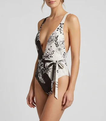 Maillot con estampado Mujer