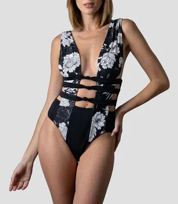 Maillot Afrodita estampado Mujer