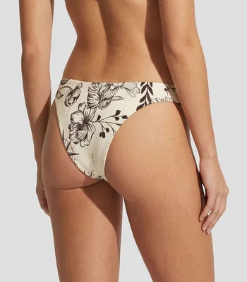 Bikini bottom con estampado Mujer