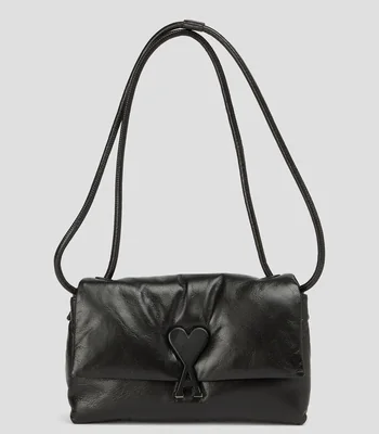 Bolsa shoulder lisa con detalle texturizado Mujer