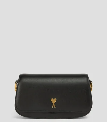 Bolsa shoulder lisa con detalle texturizado Mujer