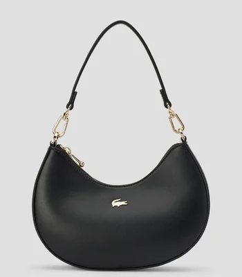 Bolsa crossbody negra lisa Mujer