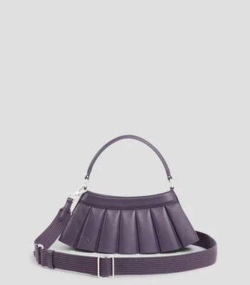 Bolsa crossbody morada lisa Mujer