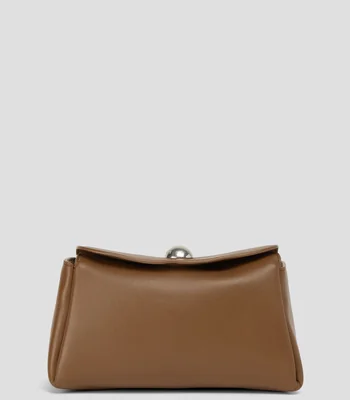 Bolsa shoulder liso con detalle texturizado Mujer