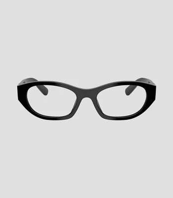 Lentes oftálmicos ovalados negros Mujer