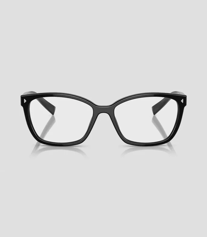 Lentes oftálmicos rectangulares negros Mujer