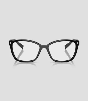 Lentes oftálmicos rectangulares negros Mujer