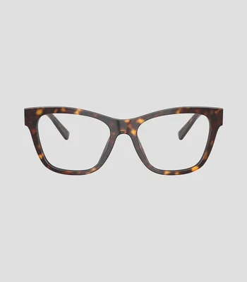 Lentes oftálmicos cuadrados marrón Mujer