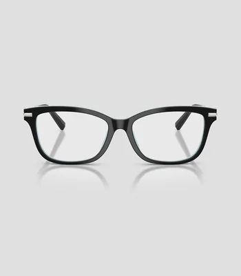 Lentes oftálmicos cuadrados negros