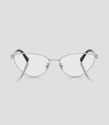 Lentes oftálmicos ojo de gato plateados