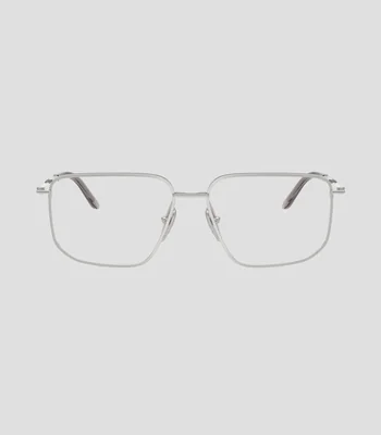 Lentes oftálmicos hexagonales plateado Mujer