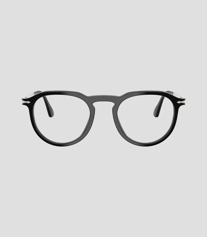 Lentes oftálmicos redondos negro Unisex