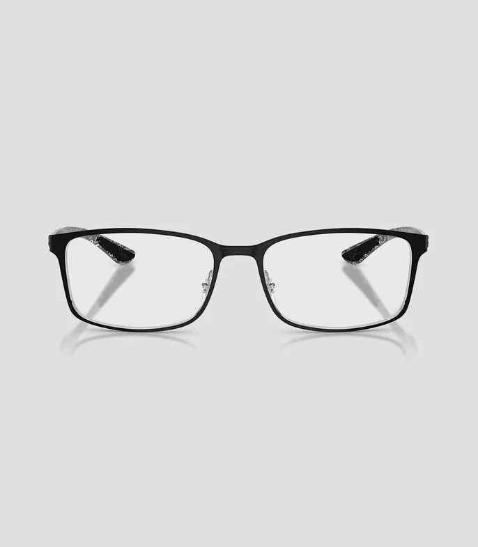 Lentes rectangulares negros Unisex