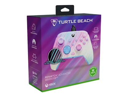 Control Alámbrico para Xbox y PC Turtle Beach Rematch Adv Cotton Candy Multicolor