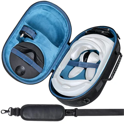 Estuche Aenllosi Para Oculus Quest 3 Y Quest Pro Negro Azul - Venta Internacional.
