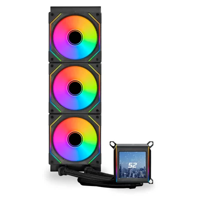 Enfriador De Cpu Lian Li Galahad Ii Lcd 360 Mm Negro - Venta Internacional.