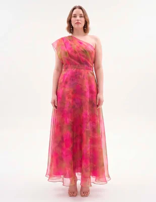 Vestido maxi de fiesta espalda cruzada