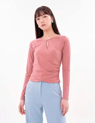 Blusa manga larga para mujer