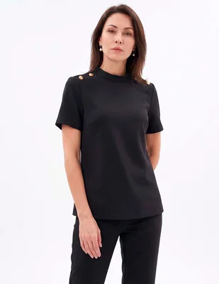 Blusa manga corta para mujer