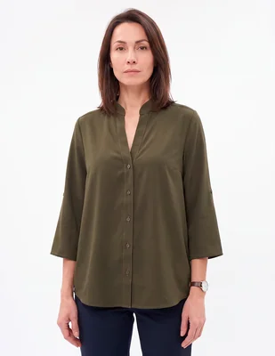 Blusa manga larga para mujer
