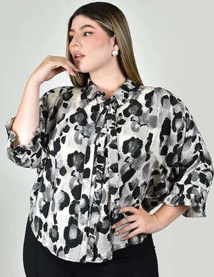 Blusa manga 3/4 para mujer