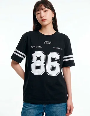 Playera manga corta Remeron Sports cuello redondo para mujer