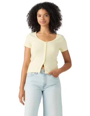 Playera manga corta cuello redondo mujer